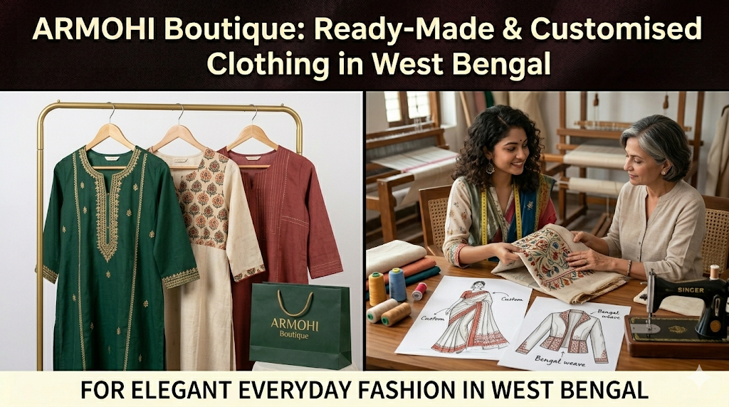 ARMOHI Boutique: Ready-Made & Customised Clothing in West Bengal for Elegant Everyday Fashion