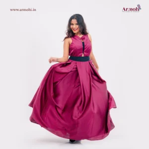 A-Line Floor Length Pre-Wedding Gown 4