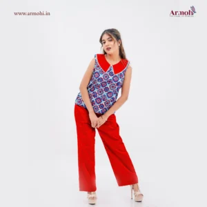 Moon Hand Blockprinted Top & Pant Set 6