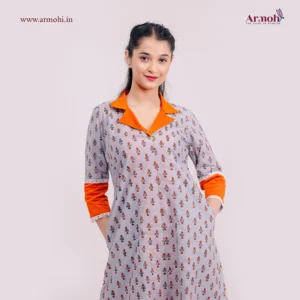 Exclusive handprinted flamingo dress 17